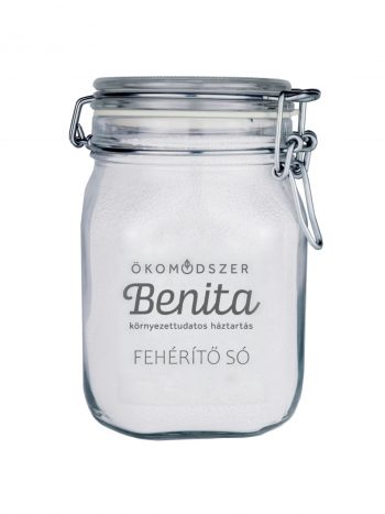 benita, csatos üveg, fehérítő só, hulladékmentes, környezetbarát, nátrium-perkarbonát, öko, zero waste